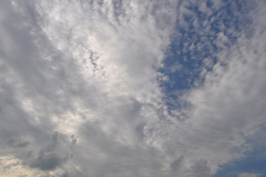 Beautiful blue sky with clouds