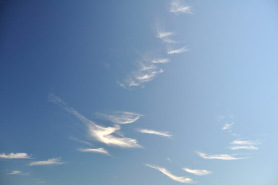 Beautiful blue sky with clouds