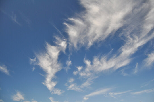 Beautiful blue sky with clouds