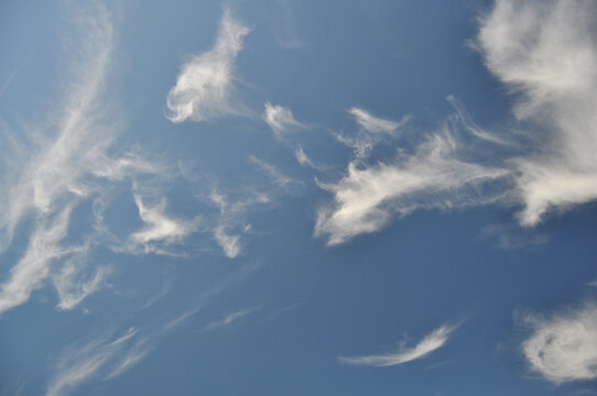 Beautiful blue sky with clouds
