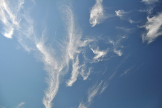 Beautiful blue sky with clouds