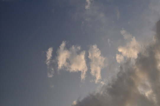 Beautiful blue sky with clouds