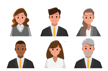 Business People avatar set ,Vector illustration cartoon character.