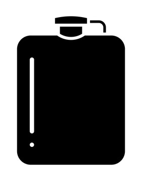 Flat icon of the hip flask