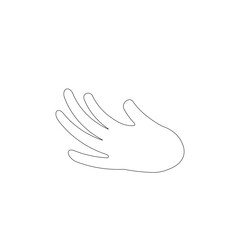 simple hand logo vector template