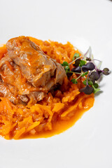 Cabbage rolls with rabbit