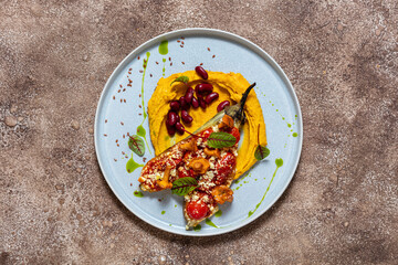 Puree with eggplant