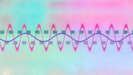 Abstract wavy multicolored background image.