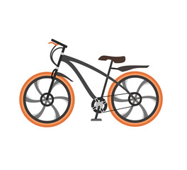 sports bike,  illustration on a white background. The concept of a mountain sports bike in vector