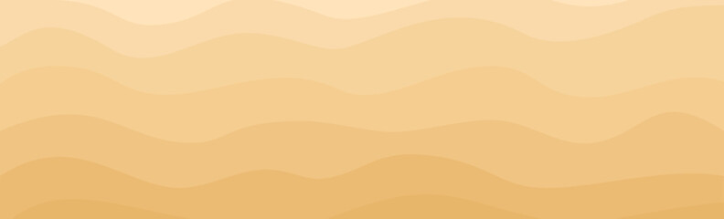 Top view of beach sand background in flat style. Vector illustration