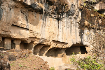 The Amba-Ambika group of caves, Junnar Taluka, Pune District