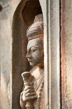 Dwarpal, Partial View, Rajeshwar Mahadev Temple, near Wafgaon Fort, Wafgaon, Taluka Khed, Dist Pune