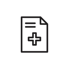 Medical record icon design. vector illustration