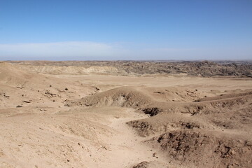 Moon landscape in the Namib Desert, Namibia, Southern Africa.
