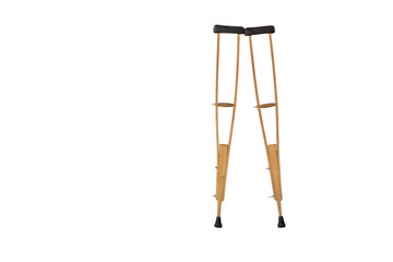 The  axillary Crutches  clipping path, it is on white background.