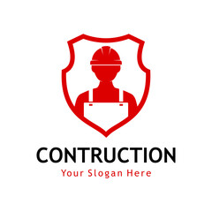 worker contruction logo