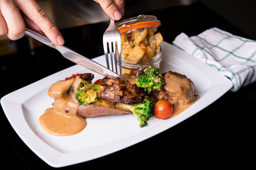 Borrego com Batata Doce