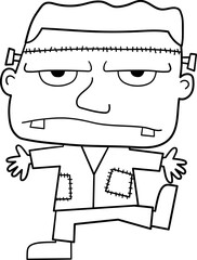 Frankenstein monster clipart
