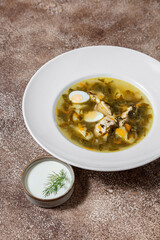 Soup green borscht