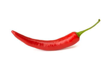 Perfect red hot chili pepper isolated on a background. High resolution  studio shot image.