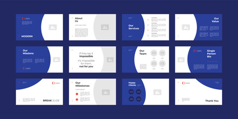 simple modern presentation slide design template