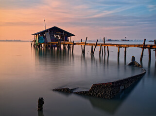 Fishermen's Storeroom above the sea