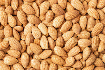 Almond. Almond background. Whole bulk almonds.
