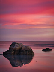 long exposure on rocks