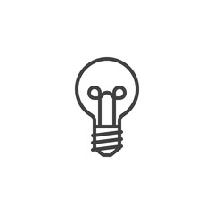 Light bulb line icon