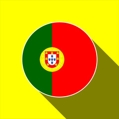 Obraz premium Country Portugal. Portugal flag. Vector illustration.