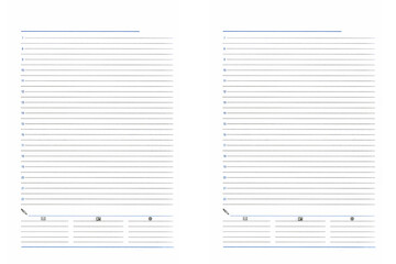 set of sheets, planning notebook, life and business planning sheet
