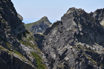 Obraz premium Tatra Mountains, trail, Orla Perc, climbing, extreme,