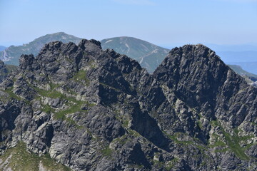 Fototapeta premium Tatra Mountains, trail, Orla Perc, climbing, extreme,