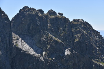 Obraz premium Tatra Mountains, trail, Orla Perc, climbing, extreme,