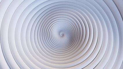 Circular waves on a white flat surface