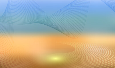 Fototapeta na wymiar Beach sand and sea abstract gradient blurred background
