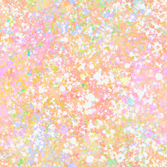 Abstract painted pattern with light pastel multicolor spots, blots, splotches and smudges