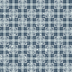 grunge squares and lines seamless pattern