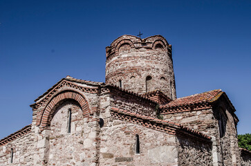 The ancient city of Nessebar fragments of ruins.