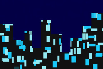 イルミネーション　イラスト　シンプル