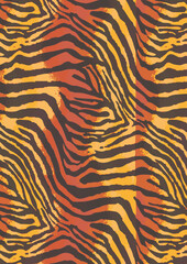 Mixed animal print on plain base 