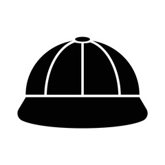 Hat icon, full black. Suitable for website, content design, poster, banner, or video editing needs