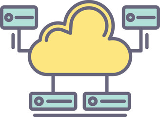 Cloud Database Icon