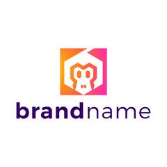 digital monkey crypto logo vector