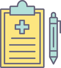 Obraz premium Medical Record Icon