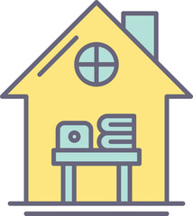 Home Work Place Icon