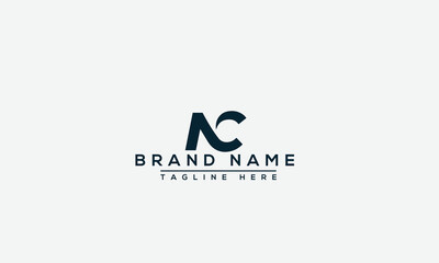 Logo design letter NC . Elegant modern. Vector template.