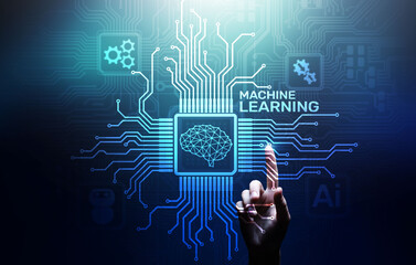 Machine Deep learning algorithms, Artificial intelligence, AI, Automation and modern technology in business as concept.