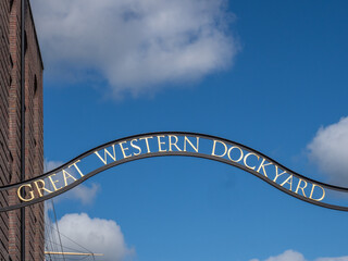 The Great Western Dockyard sign in Bristol