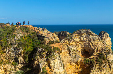 Tourists visiting Ponta da Piedade